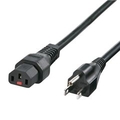 サンワサプライ 抜け防止ロック電源コード(3P・1m) ブラック APW12-515C13LK01