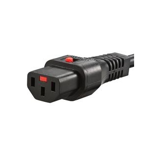 サンワサプライ 抜け防止ロック電源コード(3P・1m) ブラック APW12-515C13LK01-イメージ2