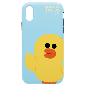 LINE FRIENDS iPhone XR用ケース DUAL GUARD ベーシック サリー KCL-DBA008-イメージ1
