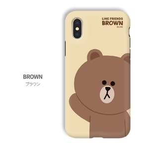 LINE FRIENDS iPhone XR用ケース DUAL GUARD ベーシック サリー KCL-DBA008-イメージ8