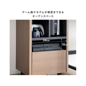 宮武製作所 ゲーム機ラック REGABO ホワイトブラック FCD769J-GRK-001-イメージ7