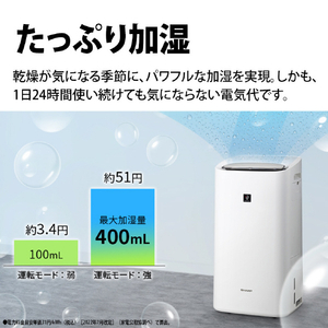 シャープ 除加湿空気清浄機 ホワイト KI-TD50-W-イメージ10