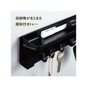 カール事務器 キーハンガー 傾斜トレー付き ブラック FCU3414-KH-001-K-イメージ5