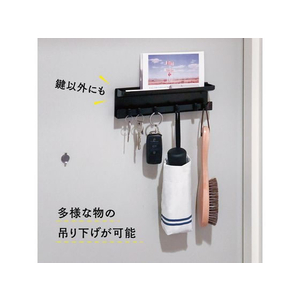カール事務器 キーハンガー 傾斜トレー付き ブラック FCU3414-KH-001-K-イメージ6