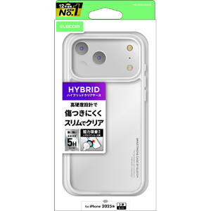 エレコム iPhone 17 ProMax用ハイブリッドケース メタルステッカー付 クリア PM-A25DHVCKCR エレコム iPhone 17 ProMax用ハイブリッドケース メタルステッカー付 クリア PM-A25DHVCKCR