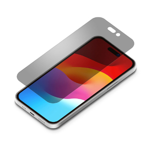 PGA iPhone 15/15 Pro用液晶保護ガラス [覗き見防止] PG-23AGL10MB-イメージ1