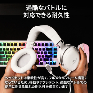 HyperX HyperX Cloud III ゲーミングヘッドセット ホワイト BS7C1AA-イメージ8