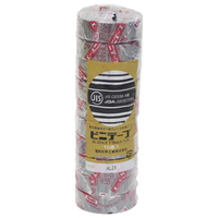 エルパ ビニールテープ 19mm×10m(10巻入) グレー 10110M10PGY