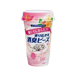 ユニ・チャームペットケア 猫トイレまくだけ 香り広がる消臭ビーズ やさしいピュアフローラルの香り 450ml ﾏｸﾀﾞｹｼﾖｳｼﾕｳﾋﾞ-ｽﾞﾌﾛ-ﾗﾙ450M-イメージ1