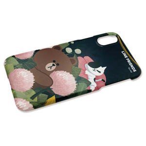 LINE FRIENDS iPhone XR用ケース SLIM FIT テーマ ブラウン KCL-SCT004-イメージ2