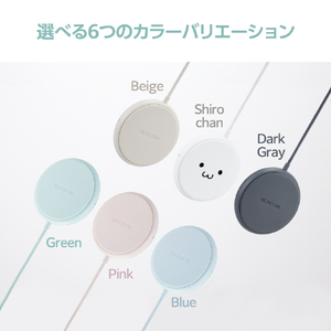 エレコム ケーブル一体型 Qi規格対応ワイヤレス充電器(5W・卓上・1m) グリーン W-QA25GN-イメージ7
