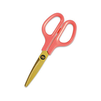 プラス はさみ フィットカットカーブ 洗えるチタン ピーチピンク 34-558 F934878-34-558