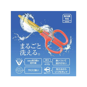 プラス はさみ フィットカットカーブ 洗えるチタン ピーチピンク 34-558 F934878-34-558-イメージ3