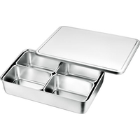 赤川器物製作所 赤川器物/AG 18-8 中型調味料入 4ヶ入田型 FCL1081-017018004