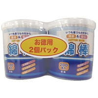 ＣＯＣＯＲＯ 紙軸白綿棒 200P×2コパック 1セット(200本×2個入) FCE456V-65-0445-47