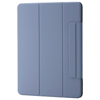 エレコム 13インチiPad Air(M3/M2) フラップケース 超薄型 マグネット着脱 スリープ対応 ブルーグレー TB-A25XWVPF2BG