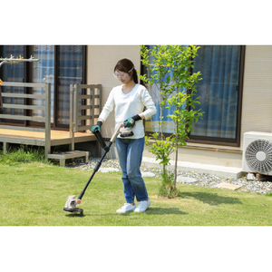 アイリスオーヤマ 充電式グラストリマー18V サンドベージュ JGT230TC-イメージ3