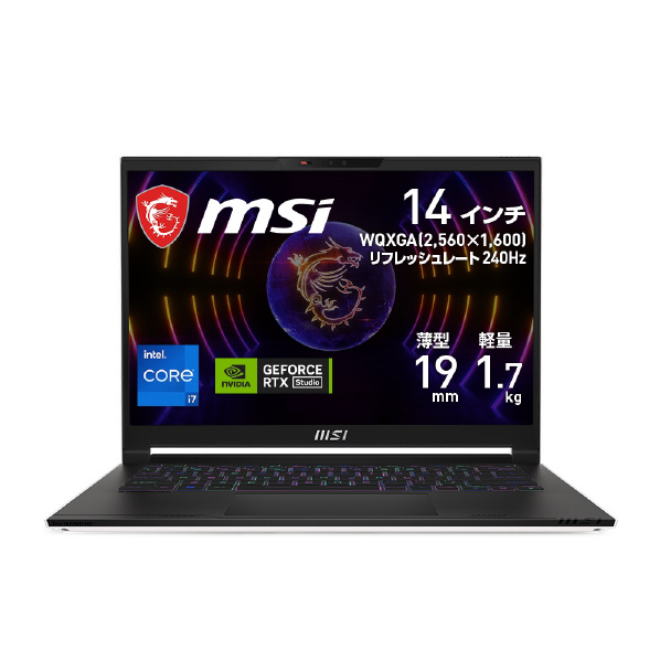 MSI ノートパソコン Stealth 14 Studio A13V ブラック&ホワイト STEALTH-14-A13VE-569JP Type CPU 560×1 USB3 Gen2