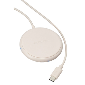エレコム ケーブル一体型 Qi規格対応ワイヤレス充電器(5W・卓上・1m) ピンク W-QA25PN-イメージ8