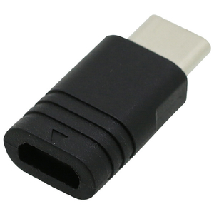 インプリンク Type-C/microUSB対応 変換コネクタ 3A ブラック ICCMC30BK-イメージ1