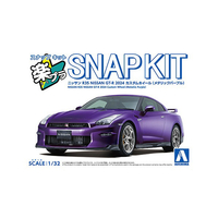 アオシマ 1/32 ニッサン R35 NISSAN GT-R 2024 カスタムホイール(メタリックパープル) Aﾗｸﾌﾟﾗ03CUMPR35GTRMﾊﾟ-ﾌﾟﾙ
