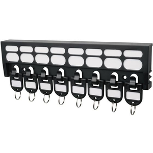 カール事務器 キーハンガー ブラック 鍵吊数8個 FCU3416-KH-8-K-イメージ1