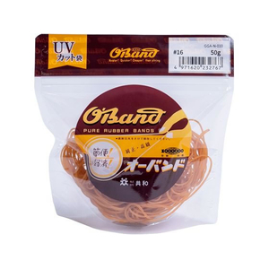 共和 輪ゴム オーバンド 透明袋 #16 アメ 50g FC818SZ-GGA-N-010-イメージ1