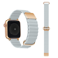 GAACAL Apple Watch Series 1-8/SE1-2(38/40/41mm)用マグネット式PUレザーバンド ブルーグレー W00186BGA