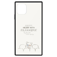 PGA iPhone 11用ガラスハイブリッドケース リラックマ/リラックマスタイル(ムービー) YY03403
