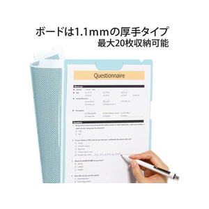 プラス クリップ付ボードホルダー・カモフラージュ ブルー 10枚 FL-130CH 1箱(10冊) F840793-89481-イメージ2