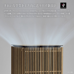 シャープ 隈研吾建築都市設計事務所(Kengo Kuma & Associates)デザイン監修 空気清浄機 FU-90KK-X1-イメージ8