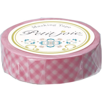 ニチバン ニチバン プチジョア マスキングテープ ギンガムチェック ピンク FCG024V-PJMT-15S004