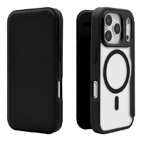 ラスタバナナ iPhone17 Pro用ハイブリッド 手帳ケース 磁力充電対応 ブラック 8985IP5BBHPMBK