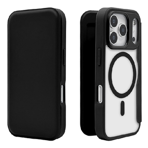 ラスタバナナ iPhone17 Pro用ハイブリッド 手帳ケース 磁力充電対応 ブラック 8985IP5BBHPMBK-イメージ1