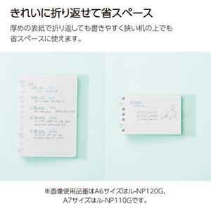 コクヨ キャンパス ノートのように使えるバインダー 2×2リング A6タテ 14穴 ブラック FCJ308T-ﾙ-NP120D-イメージ3