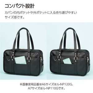 コクヨ キャンパス ノートのように使えるバインダー 2×2リング A6タテ 14穴 ブラック FCJ308T-ﾙ-NP120D-イメージ4