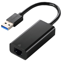 エレコム 1Gbps USB-A 有線LANアダプター ブラック EDC-GUA3V3-B