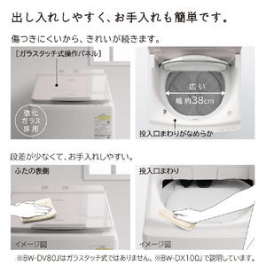日立 10.0kg洗濯乾燥機 e angle select ビートウォッシュ ホワイト BW-DX100JE3 W-イメージ13