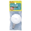 エルパ 25W 海外照明器具用 ミニボール電球 ホワイト G-801H(W)