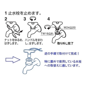 ＳＡＮＥＩ 共用水栓上部 FC416JT-1670937-イメージ4