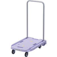 トラスコ 樹脂台車　こまわり君　省音Ｇ車輪　６００Ｘ３９０　パープル MP-6039N2-PU