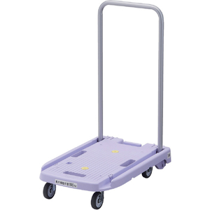 トラスコ 樹脂台車　こまわり君　省音Ｇ車輪　６００Ｘ３９０　パープル MP-6039N2-PU-イメージ1