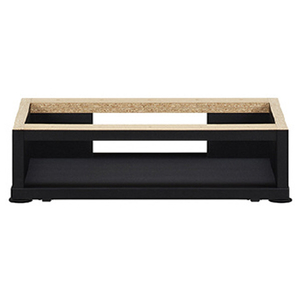 朝日木材 ホームシアターラック用床置き台座W590 Fuga ブラック FG-BS590B-イメージ2