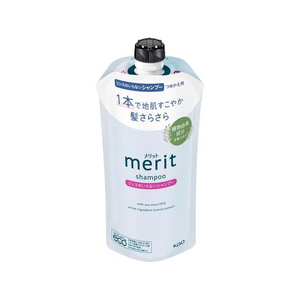 KAO メリット リンスのいらないシャンプー つめかえ用 320mL FC815TF-イメージ1