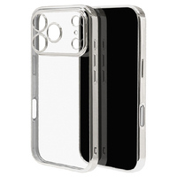 ラスタバナナ iPhone17 Pro用極TPUケース メタルフレーム シルバー 8987IP5BTPLSV