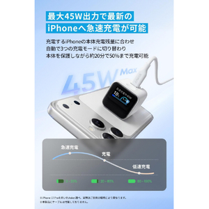 Anker Anker Nano Charger (45W, Display, スイングプラグ) ブラック A121DN11-イメージ6