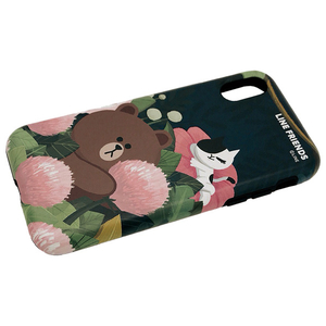 LINE FRIENDS iPhone XR用ケース DUAL GUARD テーマ ブラウン KCL-DCT004-イメージ2