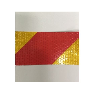 セーフラン安全用品 高輝度反射テープ 赤黄 幅50mm×50m 赤黄50500.35 FC428HM-2068987-イメージ3