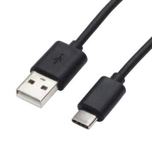 アイネックス USB2．0 Type-Cケーブル A-C ソフトタイプ(0．5m) ブラック U20AC-MM05-イメージ1