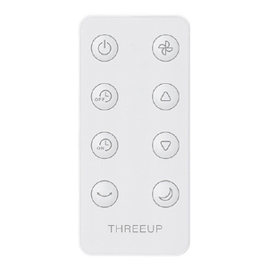 スリーアップ 音声操作DCモーター搭載リモコン付リビング扇風機 ホワイト LF-T2523WH-イメージ2
